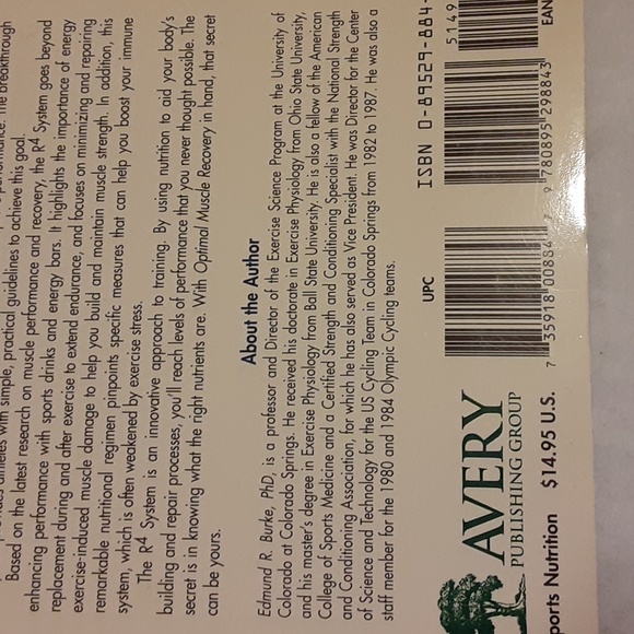 Optimal Muscle Recovery by Edmund R Burke, PhD Avery Publishing Group soft cover - Picture 9 of 14